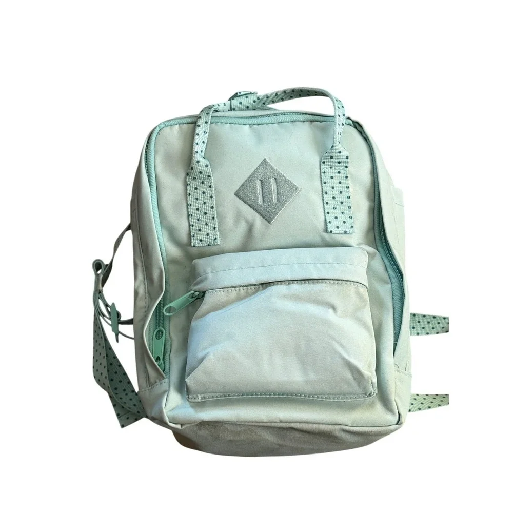 NWD No Boundaries Juniors Mini‎ Backpack Mint Green Polka Dot Casual School Bag
